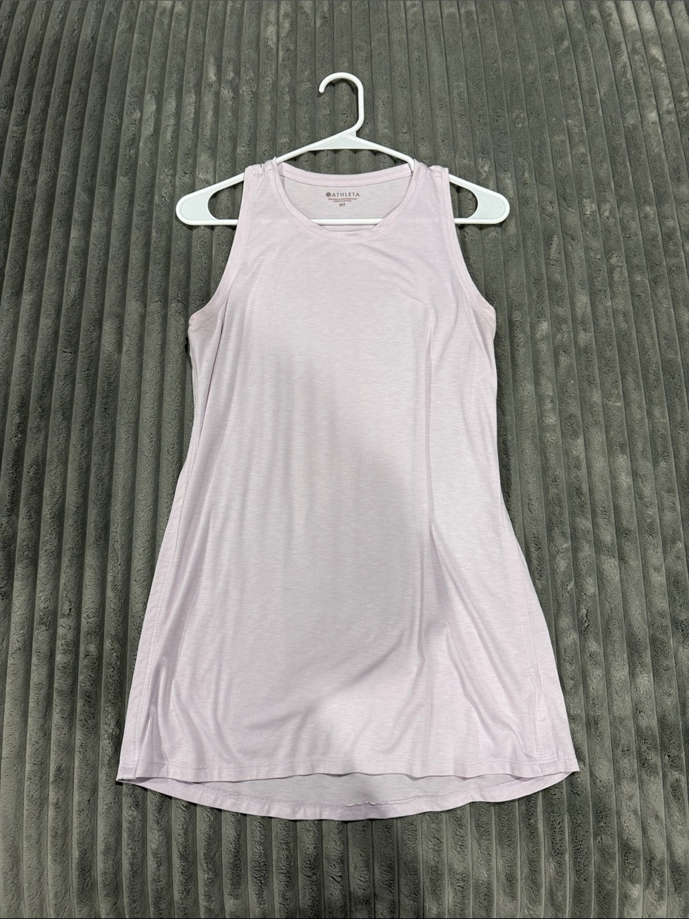Athleta Pale Pink/Lavender Racerback Performance Tank